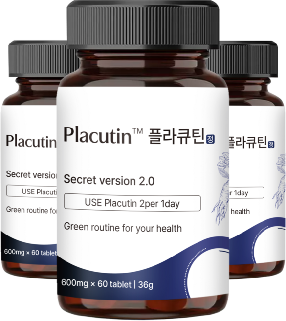 플라큐틴 국산 도라지 정제형 특허원료 커포닌 커큐민 사포닌 퀘르세틴 함유, 3개, 60정