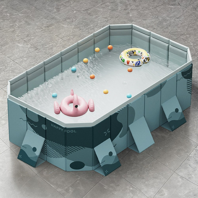 크크섬 물놀이 접이식 수영장 가정용풀장 이동식 대형 간이수영장, 1개