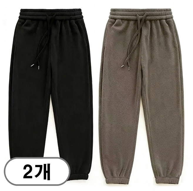 차쿠 1+1 남녀공용 겨울 후리스 바지 도톰 플리스 팬츠 작업복바지 기모바지 트레이닝팬츠 조거바지 빅사이즈