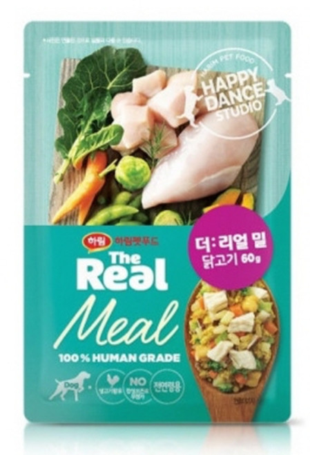 더리얼 밀 닭고기 60g X 10개, (그레인프리) 밀 닭고기 60g x 10개, 600g