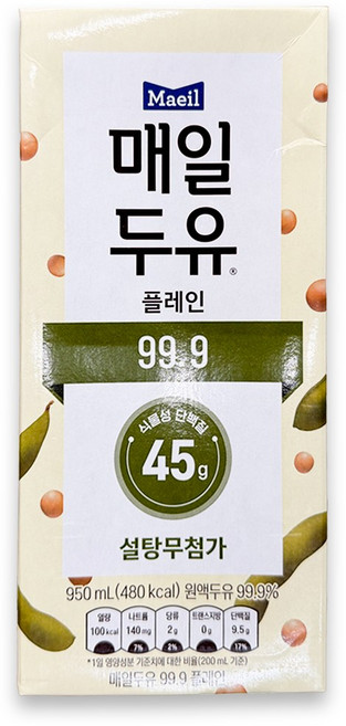 매일유업 매일두유 99.9, 950ml, 4개