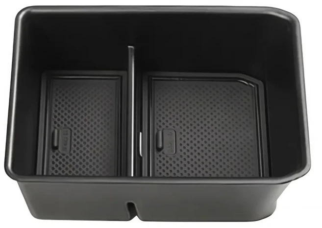 호환 아우디 Q4 E-트론 -2025용 차량 팔걸이 박스 수납 트레이 홀더 콘솔 플레이트 컨테이너 오거나이저 인, 01 Black