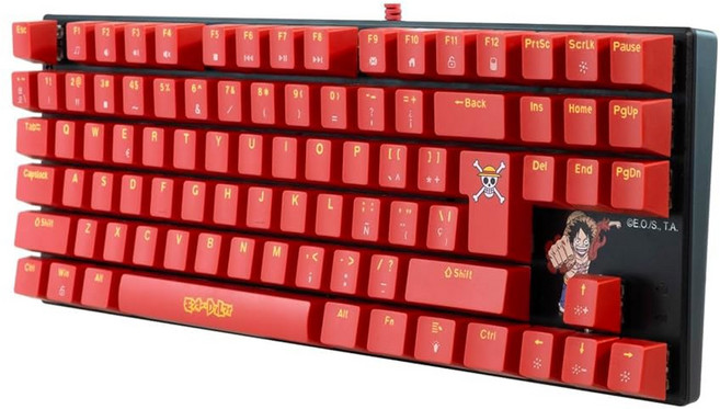 FRTEC TKL 유선 기계식 키보드 원피스 러피 터치 브라운 안티 고스팅 PC Mac PS5 스위치 Xbox Series QWERTY 원피스 키보드 호환 가능, One Piece Keyboard, 텐키리스