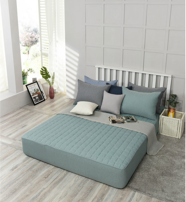 랑방하우스 시원한 선염 시어서커 여름 매트리스커버