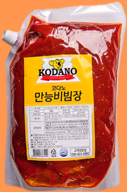 코다노 만능 비빔장소스 2KGx5봉지 BOX 비빔양념 고추장, 2kg, 5개