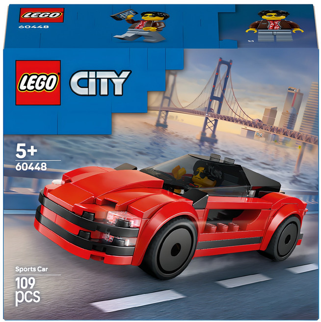 레고 시티 빨간색 스포츠카 60448, 혼합색상, 1개