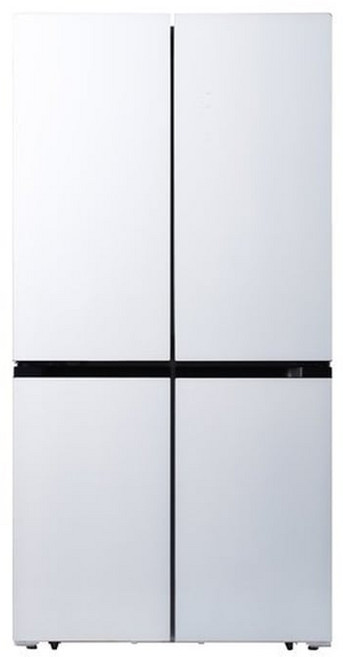 캐리어 클라윈드 피트인 양문형 4도어 파스텔 냉장고 566L, 화이트