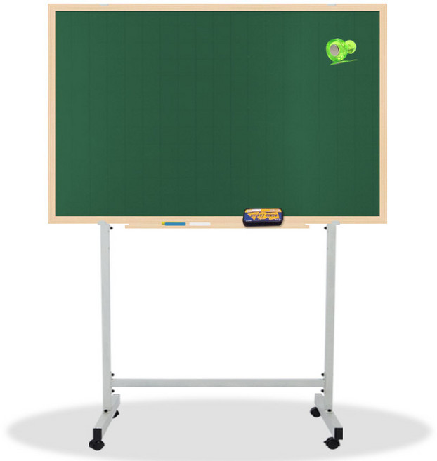 영남칠판 자석 분필칠판+스텐드 90x60cm 칠판, 메이플