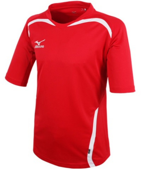 미즈노 반팔티 축구유니폼 헬스복 게임 저지 SS 4 빨