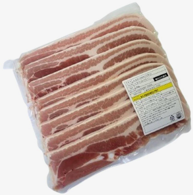 프리미엄 스페인 삼겹살 슬라이스 구이용 업소용 가정용 캠핑용 배달용, 1개, 1kg