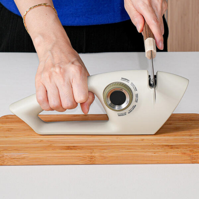 모먼트심플 칼갈이 가위갈이 빵칼 가정용 다이아몬드 세라믹 샤프너 5in1, 1개