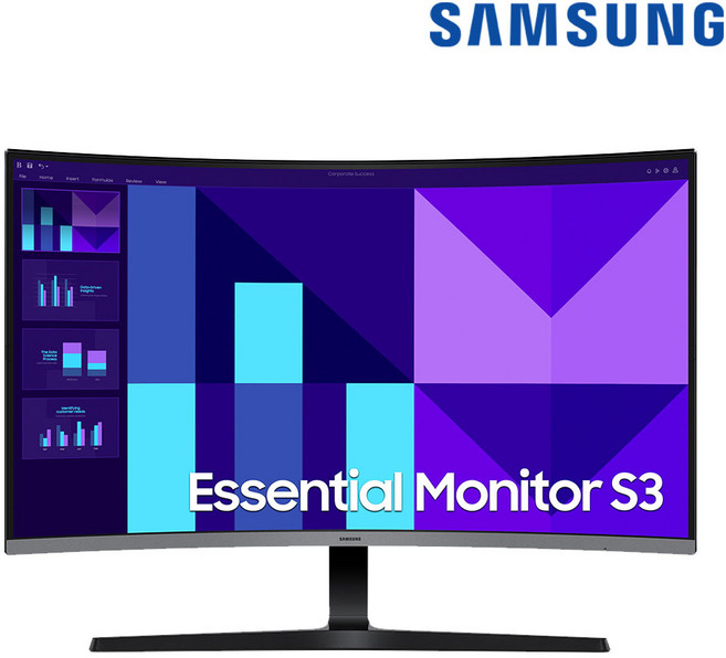 삼성전자 에센셜 커브드 모니터 S39GD 곡면 주사율 100Hz, LS27D390GAKXKR, 68.6cm