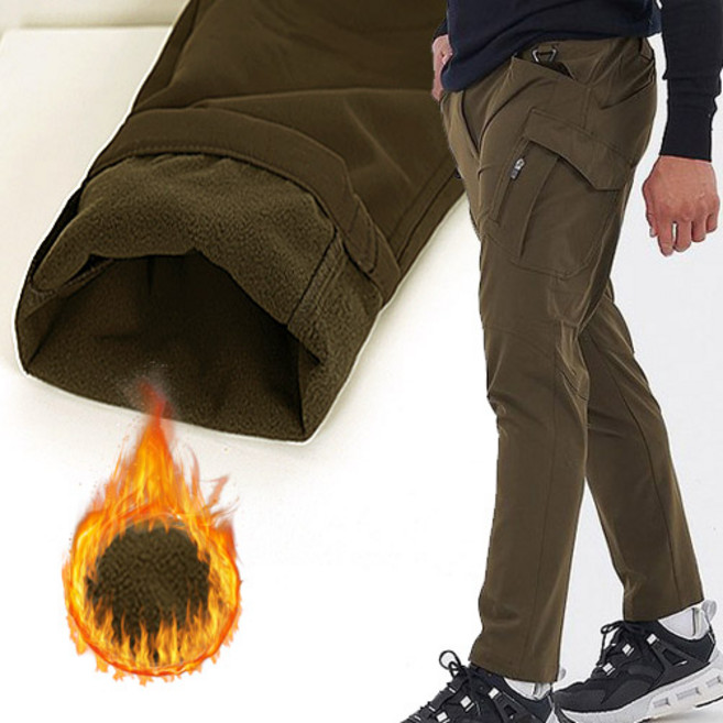 추성훈 코몽트 방풍 겨울 기모 바지 카고 팬츠 K24MP0991