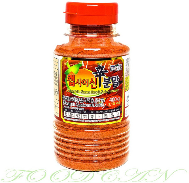 청우 더진한 캡사이신 분말 400g, 1개