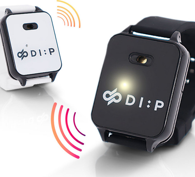 디프 스마트 호신용 방범용 안심귀가 팔찌 호출기 경보기, 1개, 블랙