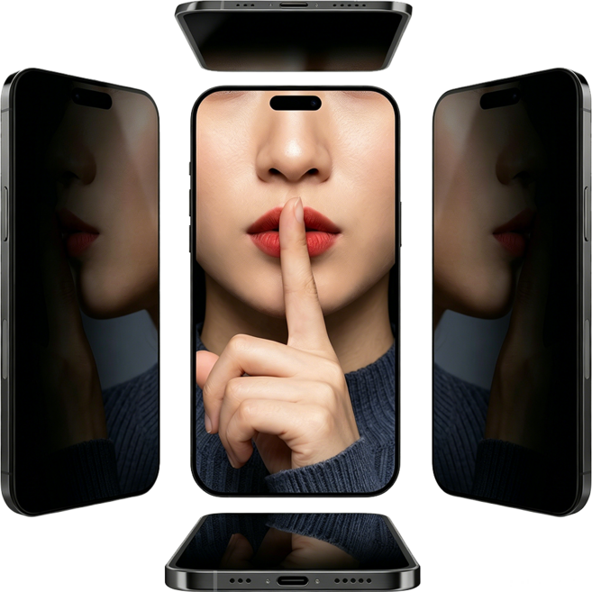 연화삼월 사생활보호필름 사방팔방 9H 강화유리 프로액정보호필름 지문인식 아이폰 삼성 갤럭시 시리즈 2매입, 1세트, 아이폰 16 프로 사방팔방보호필름