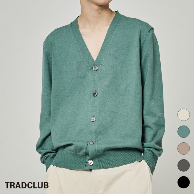 트래드클럽 베리 베이직 가디건 (5컬러 M~5XL)