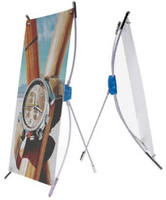 팝세븐 크롬 미니배너 거치대, 대(200X400) 거치대만