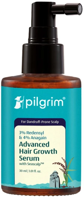 Pilgrim 3% Redensyl & 4% Anagain ADVANCED HAIR GROWTH SERUM (30 ml) For Dandruff-Prone Scalp, 1개, 30ml - 쿠팡