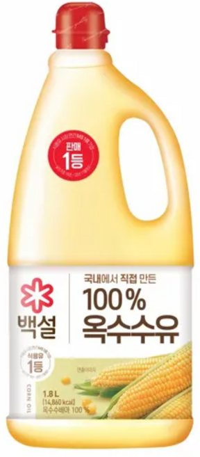 백설 옥수수유, 1.8L, 1개