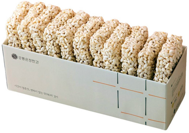 강릉은정한과 통밥과줄 전통한과 유과 단체선물 명절선물 답례품 설날 추석선물 어르신간식, 1개, 600g