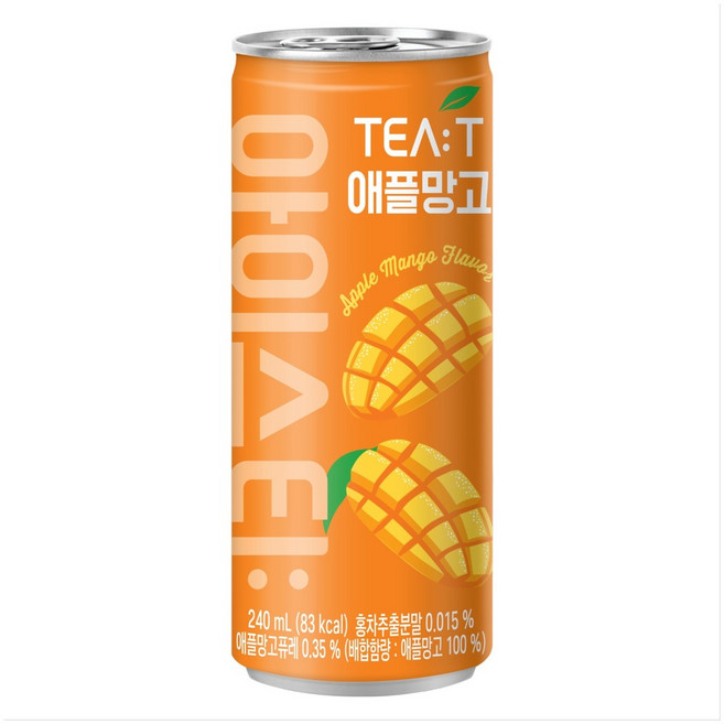 대일음료 TEA:T 아이스티 애플망고, 30개, 240ml
