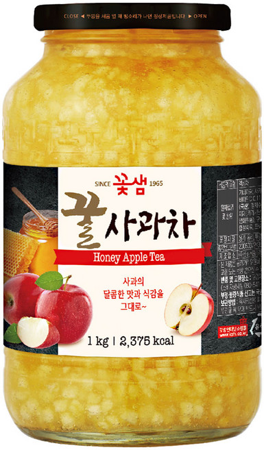 꽃샘 꿀사과차, 1kg, 1개