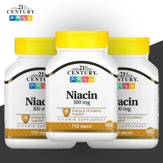 21세기 센트리 21st Century 니아신 나이아신 Niacin 100mg 110 3개, 110정, 110정 - 쿠팡