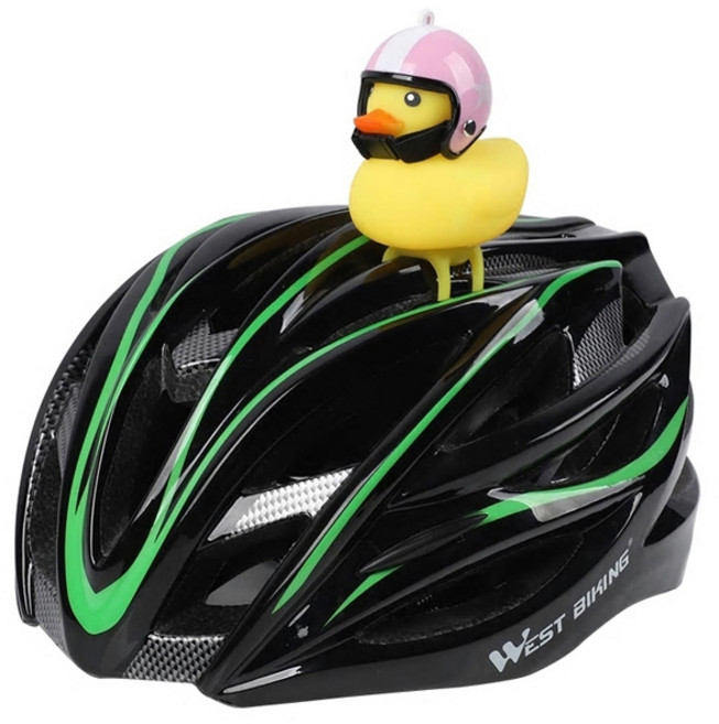 제로몰 [당일발송] 바이크오리 러버덕 애몰라이트 자전거오리 오토바이오리 킥보드오리 킥보드악세사리 자전거후미등 오리벨 오리등 점멸등, 포켓몬스터, 1개