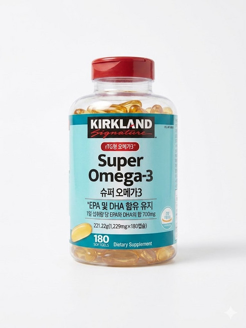 커클랜드 슈퍼오메가3 RTG 1229mg x 180정, 1박스