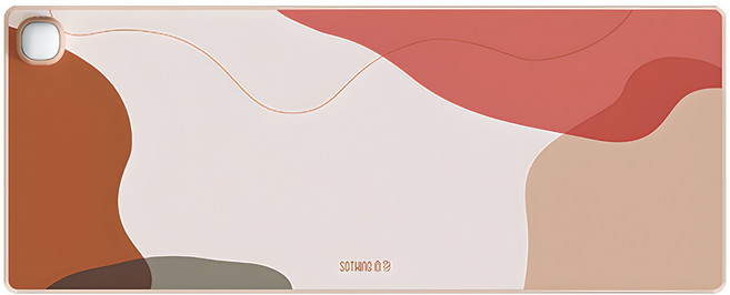 소싱 3단 온열 데스크 마우스 장패드, 1개, 미니 피치플라워