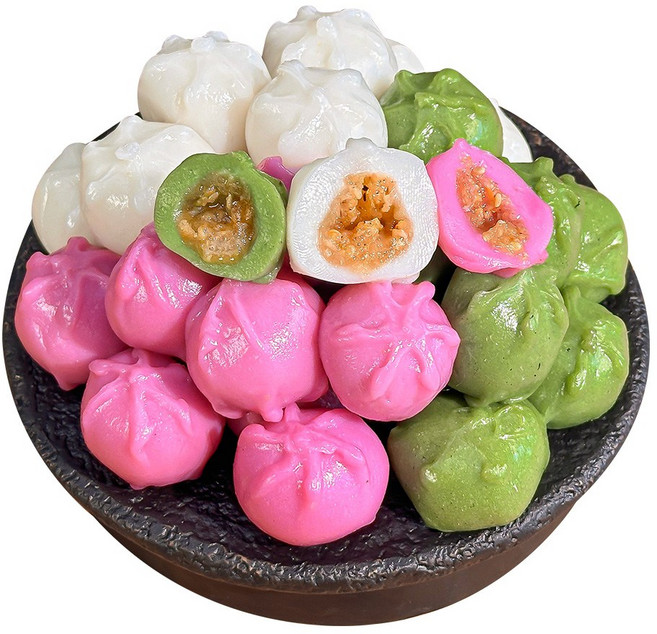 명가삼대떡집 국내산 쌀로 빚은 굳지 않는 삼색 꿀떡, 1개, 1kg