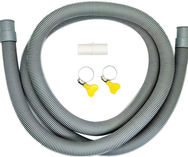 프롬더핸드 식기세척기 배관호스 + 2홀 연결관 + 조임기 2p 세트, 1세트