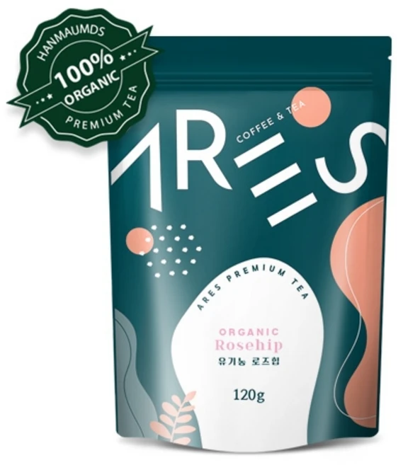 아레스 유기농 로즈힙(잎차), 1개입, 2개, 120g - 쿠팡