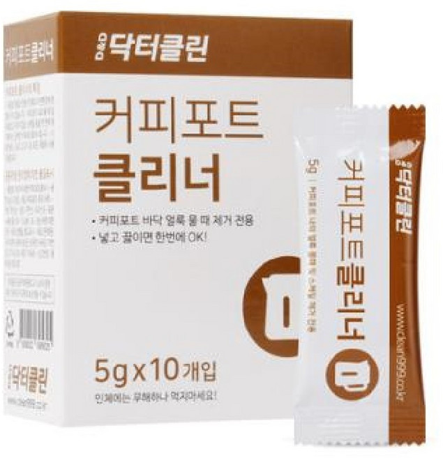 어솜 커피포트 전기주전자 세척 클리너, 5g, 10개