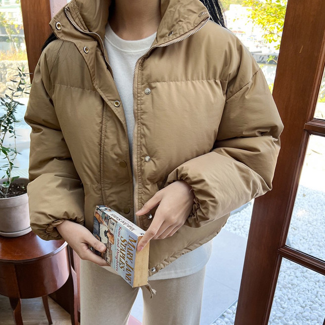 [디아미뇽] 윈터 하이넥 크롭패딩