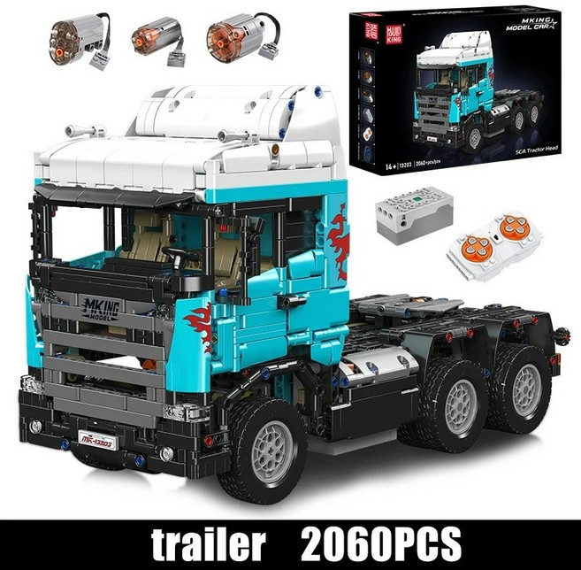 몰드킹 MOC 트럭 테크닉 대형 조립 블록 RC 기능 키덜트 입문용 전시 호환브릭, moc 트럭 오리지널 패키지