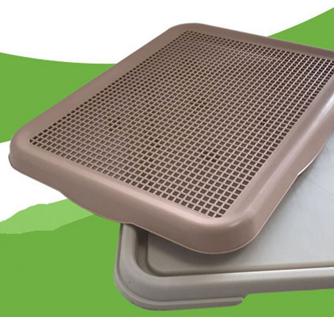 강아지 격자 그물망 배변판 중형 1P 실내 화장실 훈련 ys186, 그레이, 1개