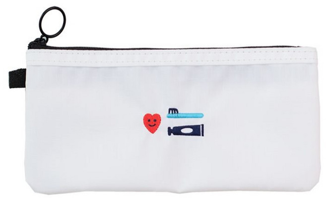 딜리고 휴대용 칫솔 파우치 V2 휴대용칫솔치약파우치 여행용치약칫솔파우치 휴대용칫솔케이스, 라이트 그레이