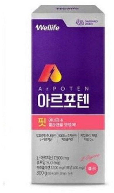 [대상웰라이프] 아르포텐 핏 300g(20gx15포) 2박스, 300g