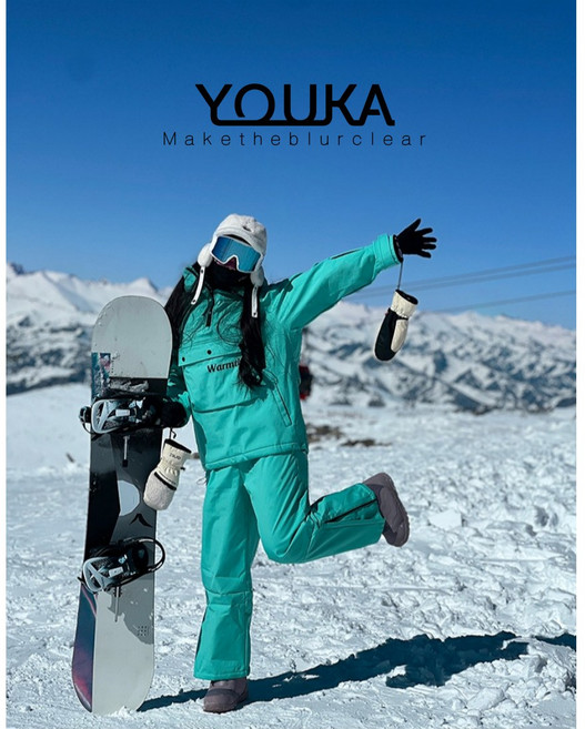 유카 남여공용 스키복 스노우보드복 상하세트 빅사이즈 방한복