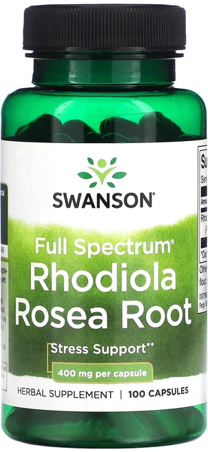 Swanson Full Spectrum 홍경천 뿌리 400mg 캡슐 100정, SwansonFullSpectrum홍경천뿌리400mg캡, 1개 - 쿠팡