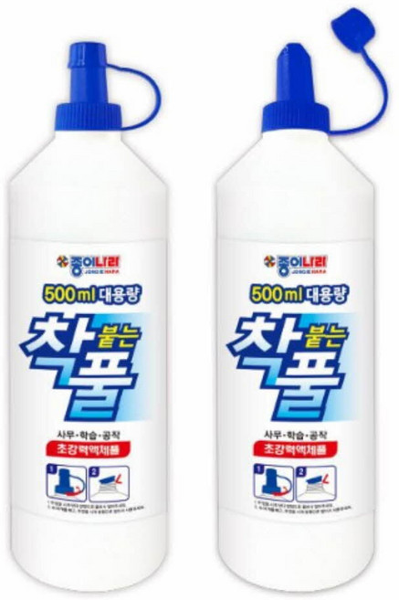 대용량 착붙는 풀 500ml 대용량물풀 액체괴물만들기, 단품, 단품