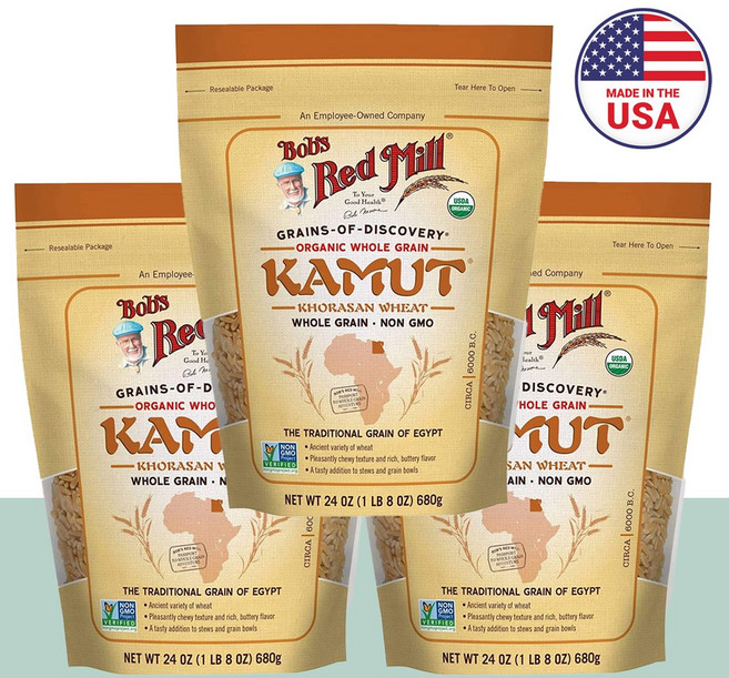 밥스레드밀 카무트 골드카무트 카무트쌀 호라산밀 카뮤트쌀 680g, 3팩