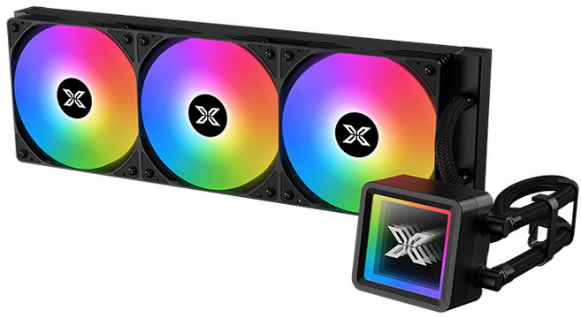 水冷散熱器 RGB風扇, RGB Lighting, 1個, Xigmatek 富鈞 COMBAT 360 ARGB 一體式水冷《黑》
