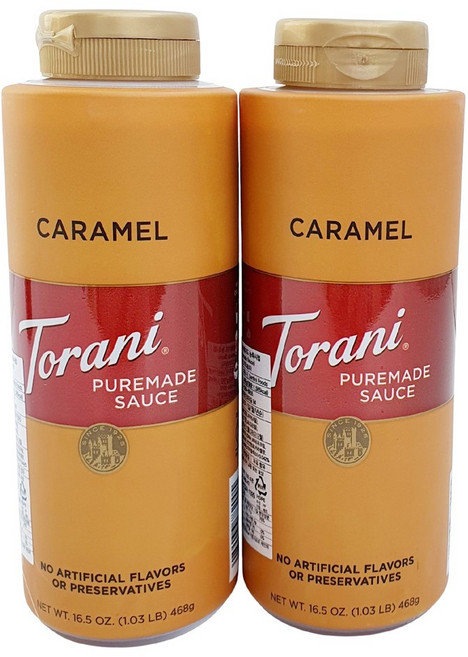 토라니 카라멜향 퓨어메이드 농축시럽, 468g, 2개