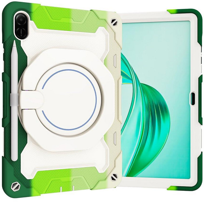 Nincyee Tablet Silicone Case for Honor Pad X9/X8A 11\" Heavy Duty Protective Shockproof with Pencil, Green
