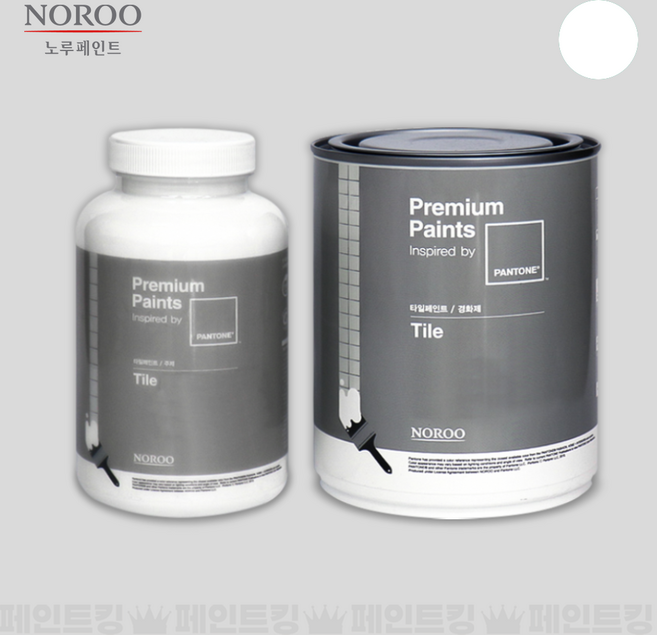 노루페인트 팬톤 타일페인트 유광, 화이트, 750ml, 1개