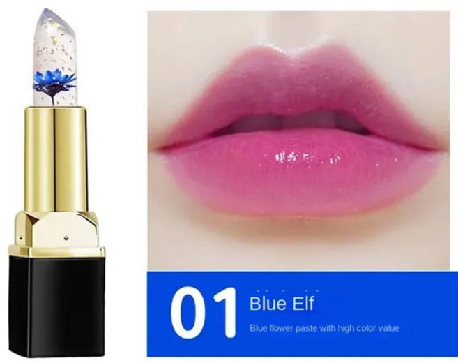 립글로스 매직 립스틱 색상 변경 오래 지속되는 방수 레드 립 스틱 플럼퍼 귀여운 메이크업 소녀 화장품, [01]Blue, 1개