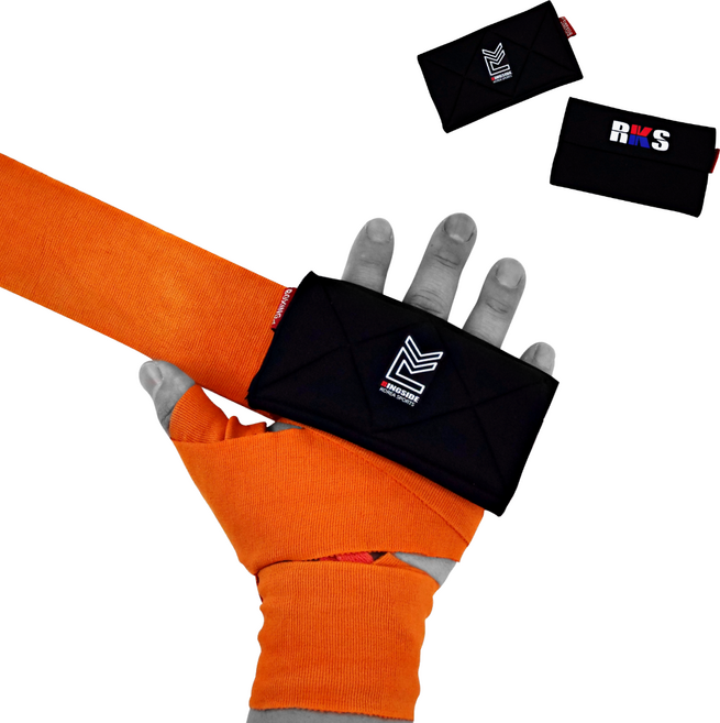 링사이드코리아 튜브형 복싱 겔가드 / 이지핸드랩 정권보호 너클가드 MMA 격투기 1쌍, 블랙